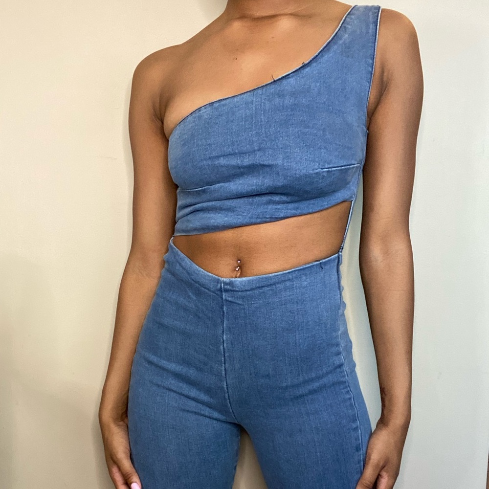 Denim romper/jumpsuit ✨